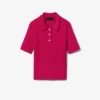 Jersey de cuello polo con punto trenzado de la colección Runway