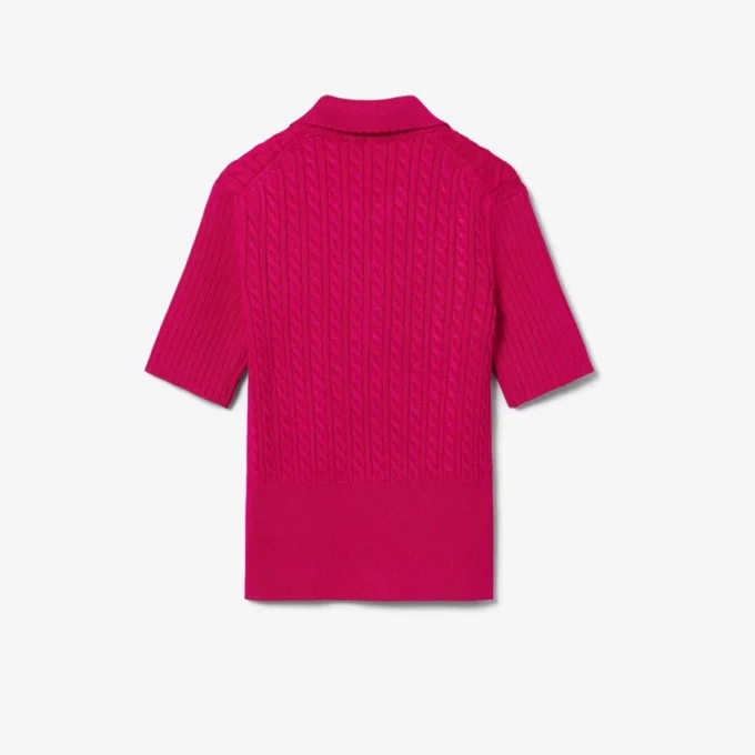 Jersey de cuello polo con punto trenzado de la colección Runway
