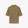Jersey de cuello polo con punto trenzado de la colección Runway