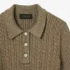 Jersey de cuello polo con punto trenzado de la colección Runway