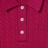 Jersey de cuello polo con punto trenzado de la colección Runway