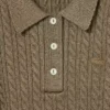 Jersey de cuello polo con punto trenzado de la colección Runway