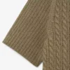 Jersey de cuello polo con punto trenzado de pasarela