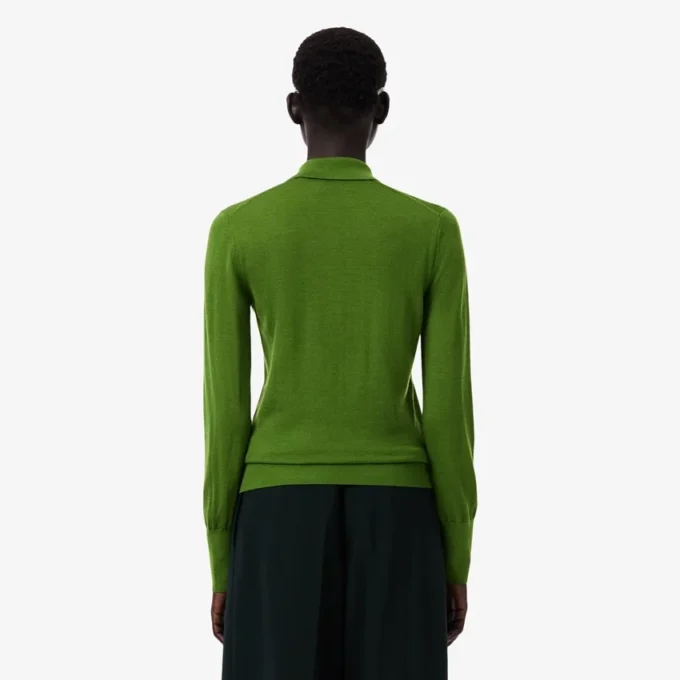 Jersey de cuello polo de lana merina de la colección Runway