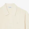 Jersey de cuello polo de punto acanalado fluido