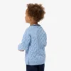 Jersey de cuello redondo de algodón y lana para niño