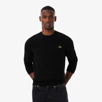 Jersey de cuello redondo de cachemira de punto 3D para hombre