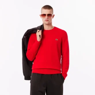 Jersey de cuello redondo de cachemira de punto 3D para hombre