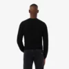 Jersey de cuello redondo de cachemira de punto 3D para hombre