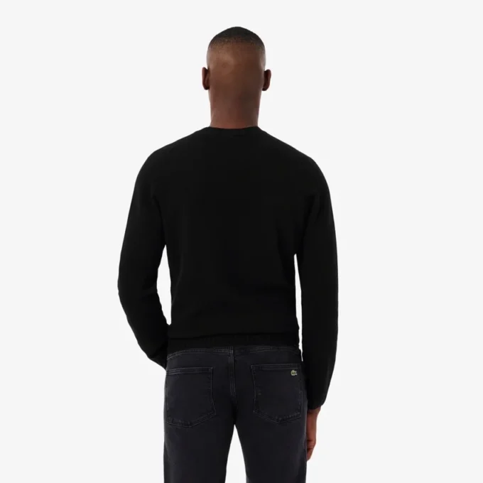 Jersey de cuello redondo de cachemira de punto 3D para hombre