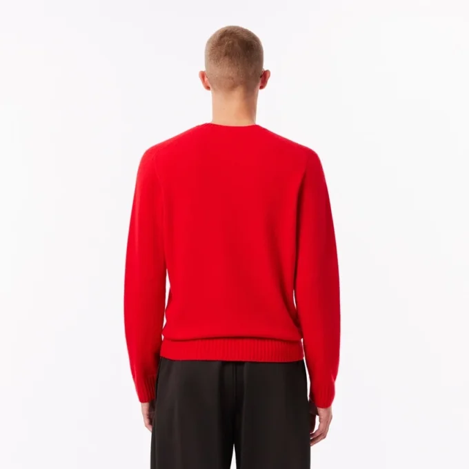 Jersey de cuello redondo de cachemira de punto 3D para hombre
