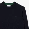 Jersey de cuello redondo de lana merina para hombre