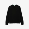 Jersey de cuello redondo de lana merina para hombre