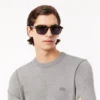 Jersey de cuello redondo de lana merino para hombre