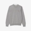 Jersey de cuello redondo de lana merino para hombre