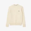 Jersey de cuello redondo de punto trenzado de lana para hombre