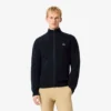 Jersey de golf con cremallera de punto acanalado para hombre