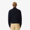 Jersey de golf con cremallera de punto acanalado para hombre