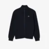 Jersey de golf con cremallera de punto acanalado para hombre