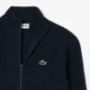 Jersey de golf con cremallera de punto acanalado para hombre