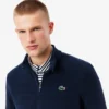 Jersey de golf de forro polar con cremallera de un cuarto para hombre