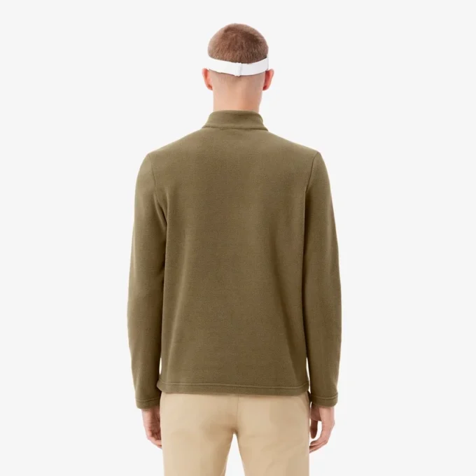 Jersey de golf de forro polar con cremallera de un cuarto para hombre