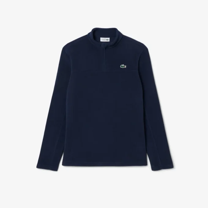 Jersey de golf de forro polar con cremallera de un cuarto para hombre