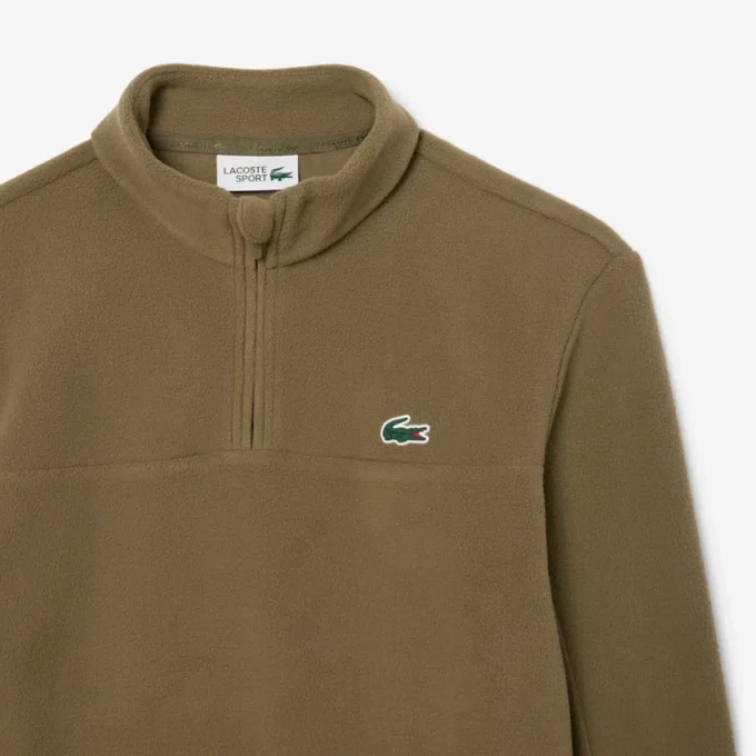 Jersey de golf de forro polar con cremallera de un cuarto para hombre