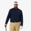 Jersey de golf de forro polar con cremallera de un cuarto para hombre