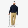 Jersey de golf de forro polar con cremallera de un cuarto para hombre