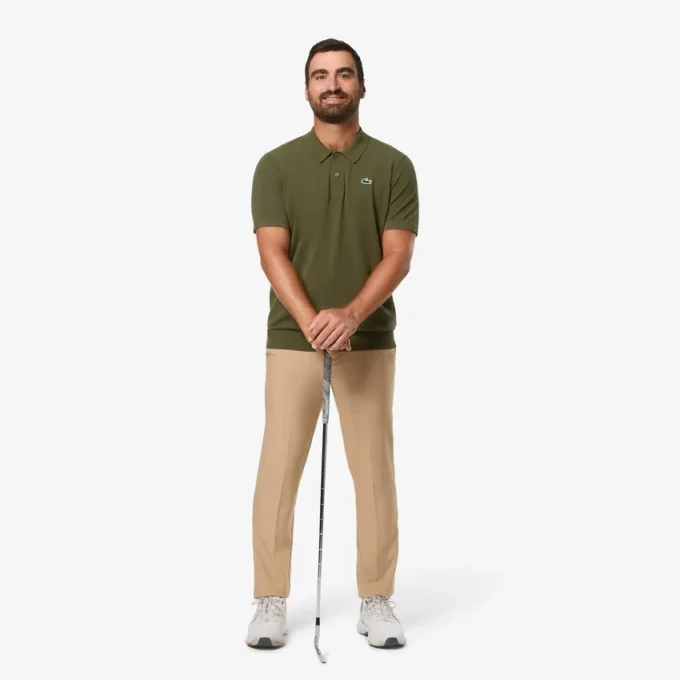 Jersey de golf de manga corta con cuello polo para hombre