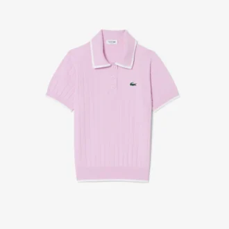 Jersey de golf de manga corta con cuello polo para mujer