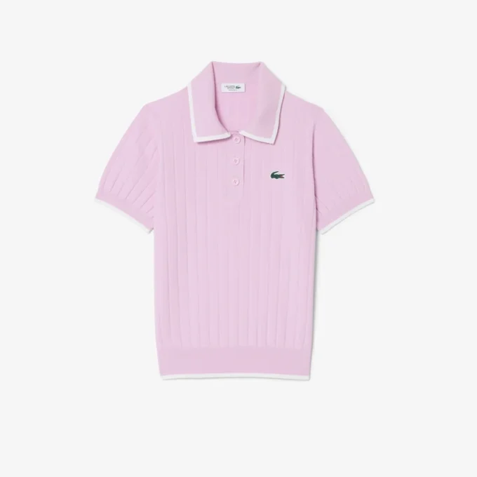 Jersey de golf de manga corta con cuello polo para mujer