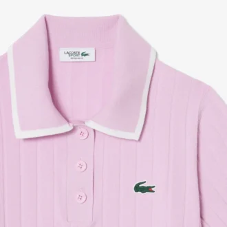 Jersey de golf de manga corta con cuello polo para mujer