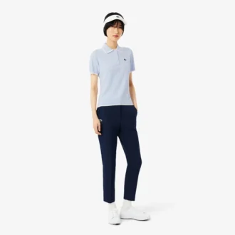 Jersey de golf de manga corta con cuello polo para mujer