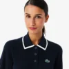 Jersey de golf de manga corta con cuello polo para mujer
