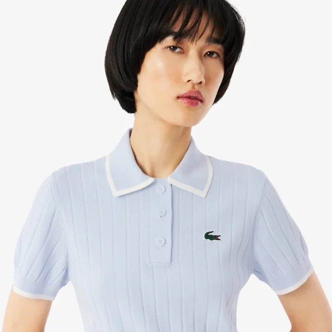 Jersey de golf de manga corta con cuello polo para mujer