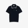 Jersey de golf de manga corta con cuello polo para mujer