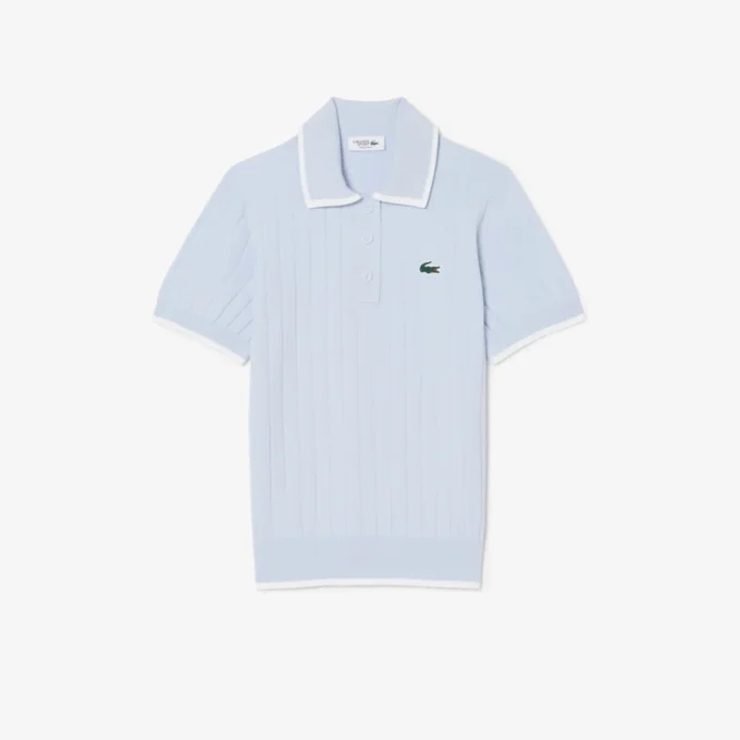 Jersey de golf de manga corta con cuello polo para mujer