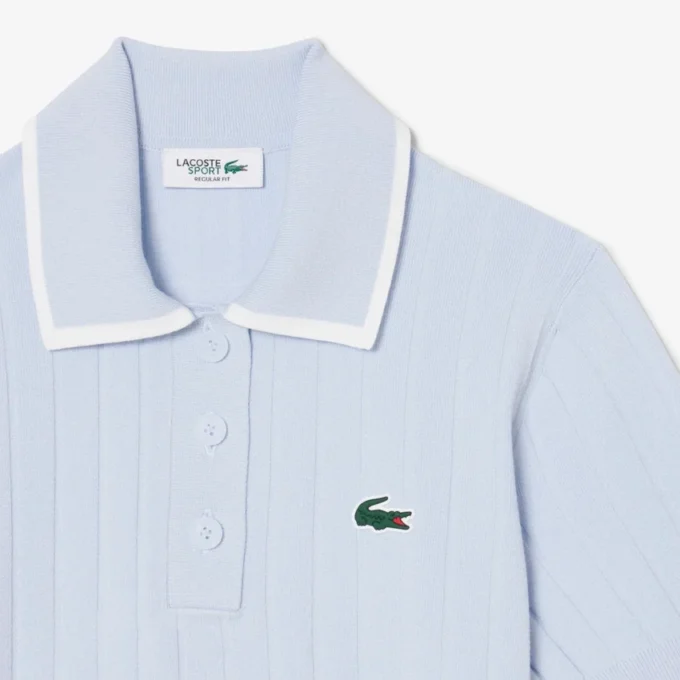 Jersey de golf de manga corta con cuello polo para mujer
