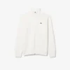Jersey de golf de punto acanalado con cremallera para hombre