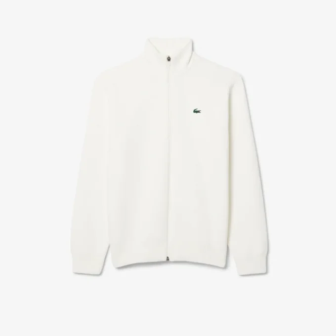 Jersey de golf de punto acanalado con cremallera para hombre