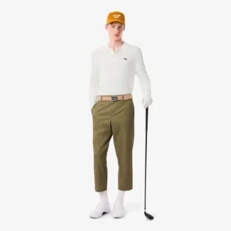 Jersey de golf elástico con cuello polo para hombre