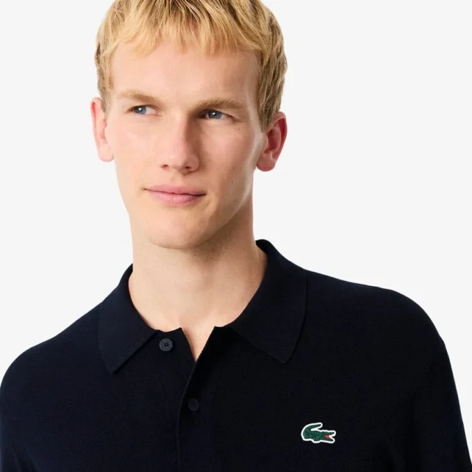 Jersey de golf elástico con cuello polo para hombre