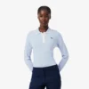 Jersey de golf elástico con cuello polo para mujer