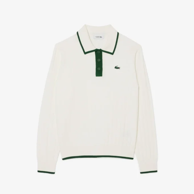 Jersey de golf elástico con cuello polo para mujer
