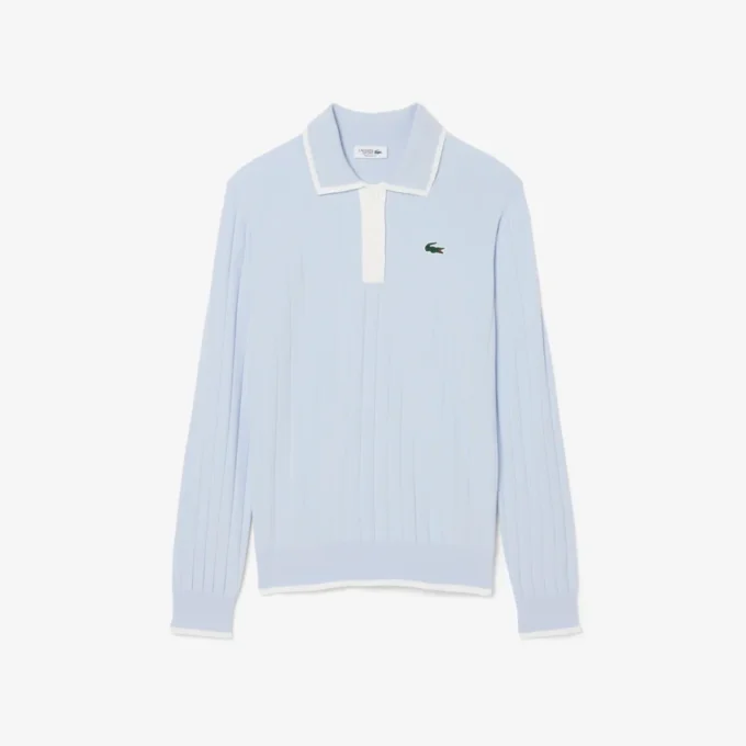 Jersey de golf elástico con cuello polo para mujer