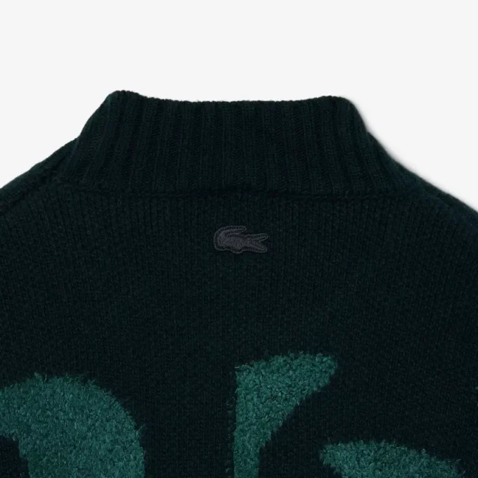 Jersey de jacquard con estampado de pasarela