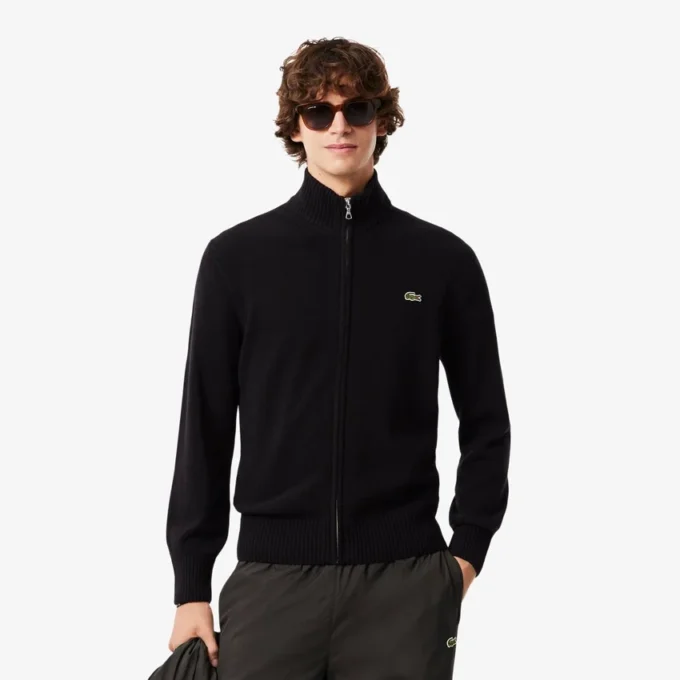 Jersey de lana con cremallera para hombre