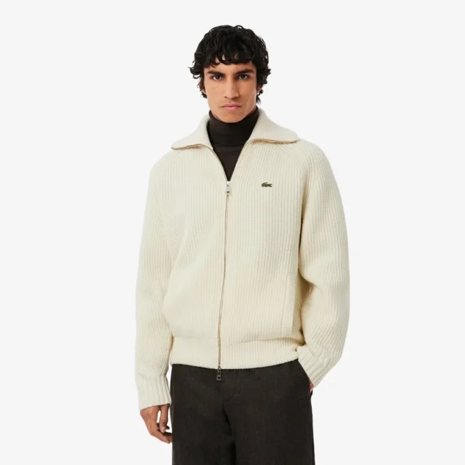 Jersey de lana con cremallera para hombre